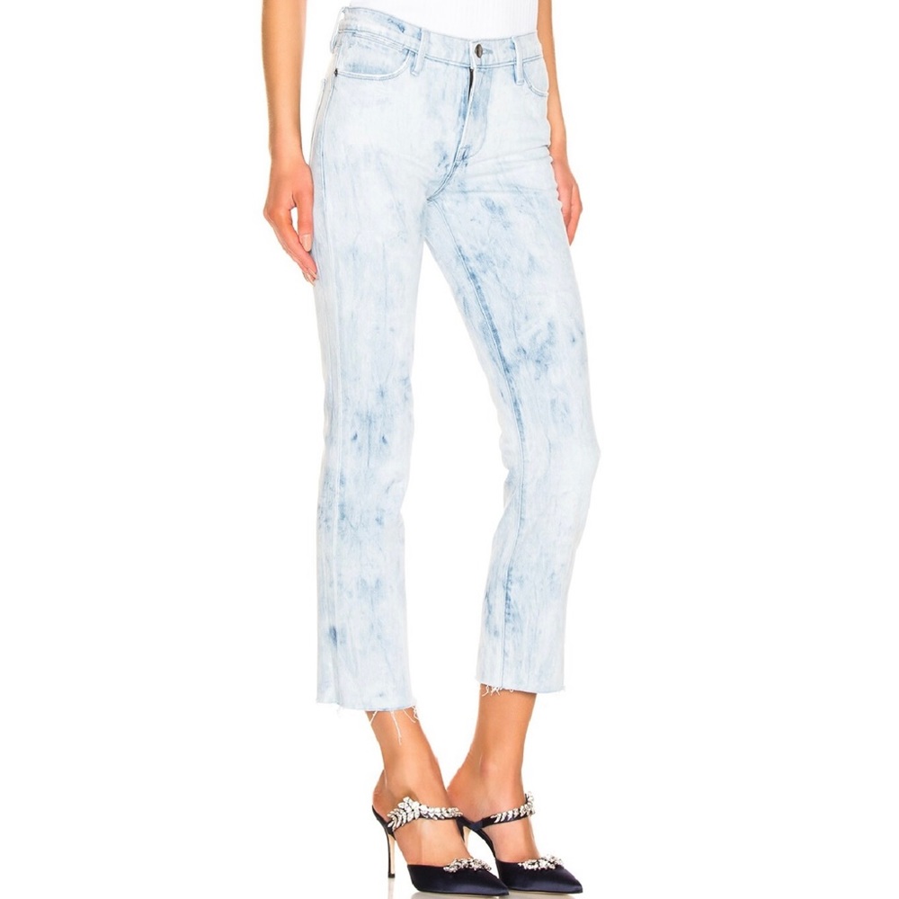 NEW FRAME REVOLVE DISTRESSED STRAIGHT LEG JEANS - Picture 4 of 8